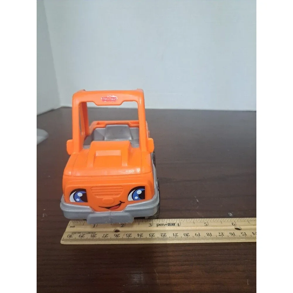 2017 Fisher Price Little People Orange Truck -plastic
